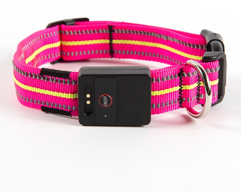 Collar luminoso para Mascotas, Impermeable y de Fibra Óptica